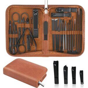 Manicure Set Professional Nail Clipper Kit-26 Pieces Stainless Steel Manicure